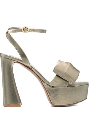 Gianvito Rossi Sandales à détail de nœud 120 mm