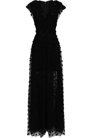 Saiid Kobeisy Robe longue en tulle