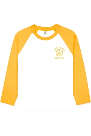 Sporty & Rich T-shirt Emblem Baseball en coton