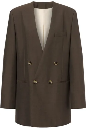 Serafini Blazer sans revers à boutonnière croisée