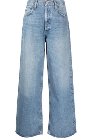 AGOLDE Jean droit à taille haute