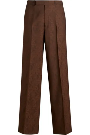Etro Pantalon en jacquard à coupe droite