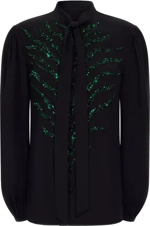 Roberto Cavalli Blouse à ornements en sequins