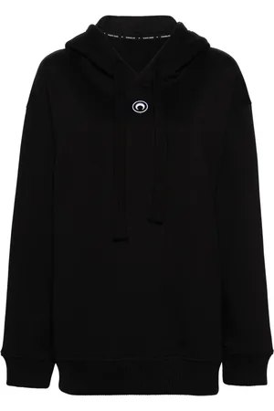 Marine Serre Hoodie en coton biologique à logo brodé