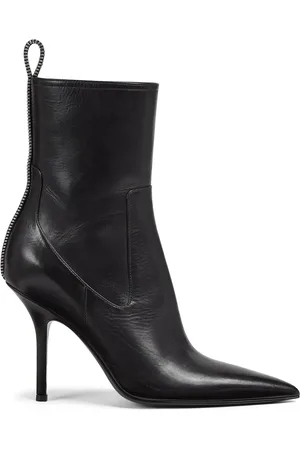 Dsquared2 Bottines en cuir à détails de zips 100 mm