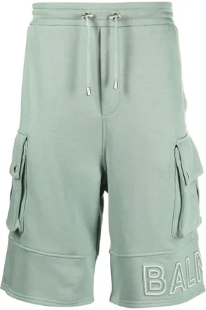 Balmain Bermuda en coton à logo embossé