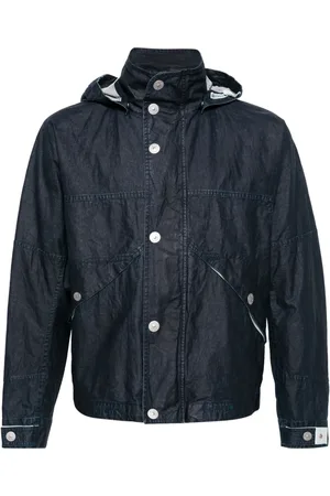 Stone Island Veste en lin à capuche