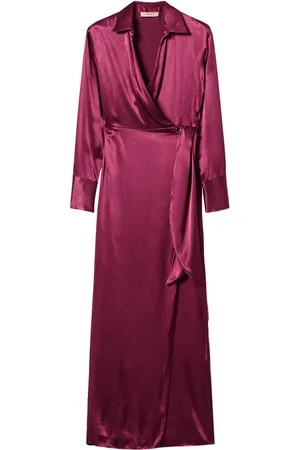 Twin-Set Robe portefeuille à fini satiné