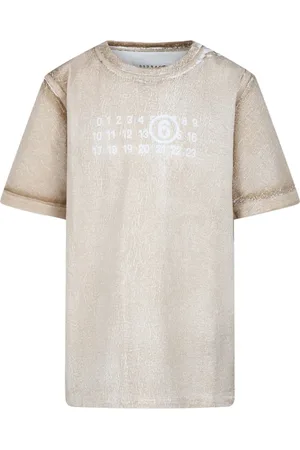 Maison Margiela T-shirt imprimé à effet usé