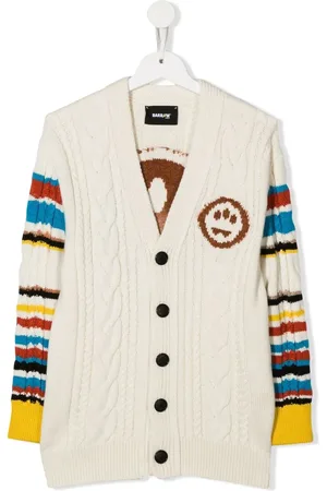BARROW Cardigan rayé en maille torsadée
