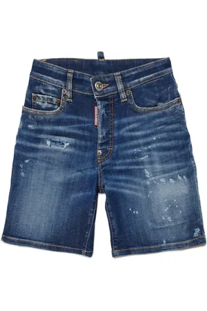 Dsquared2 Short en jean à effet usé