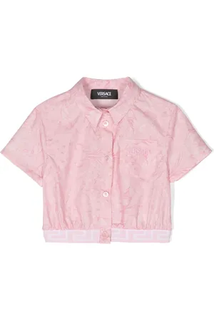 VERSACE Chemise Barocco à coupe crop