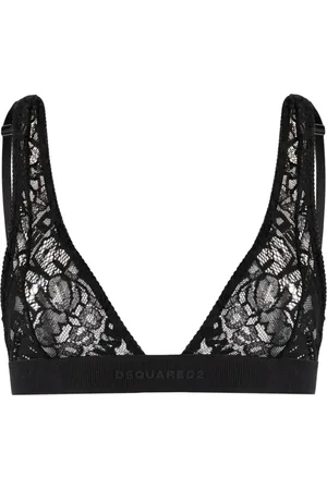 Dsquared2 Soutien-gorge en dentelle à logo brodé