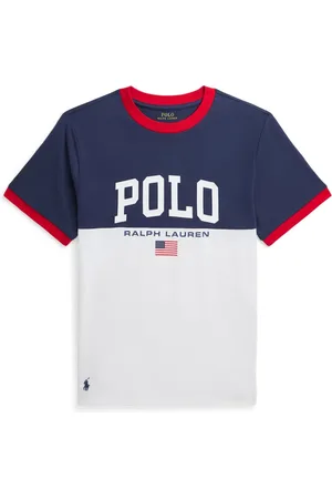 Ralph Lauren T-shirt bicolore à logo imprimé