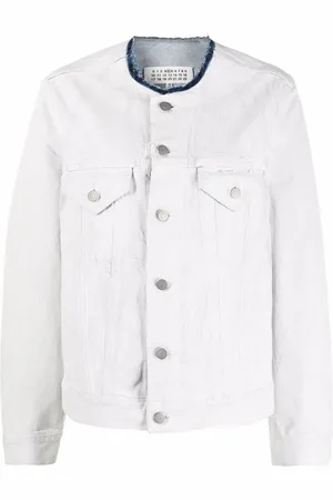 Maison Margiela Veste en jean à design sans col