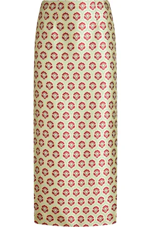 Etro Jupe crayon à fleurs en jacquard