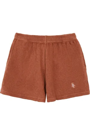 Sporty & Rich Short en tissu éponge à logo brodé