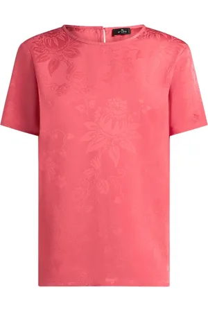 Etro T-shirt à fleurs en jacquard