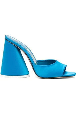 The Attico Mules Luz 100 mm à fini satiné