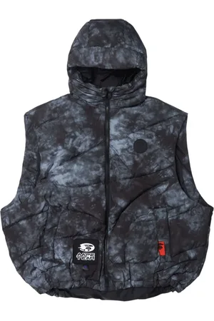 A Bathing Ape Gilet zippé à motif marbré