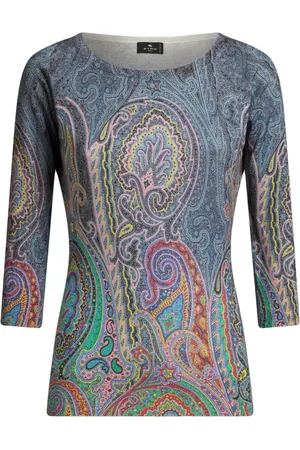 Etro Pull en maille fine à motif cachemire