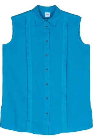 Aspesi Chemise en lin à design sans manches