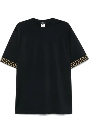 VERSACE T-shirt à bords Greca