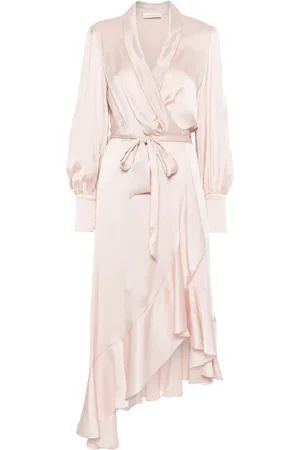 ZIMMERMANN Robe-portefeuille à coupe mi-longue