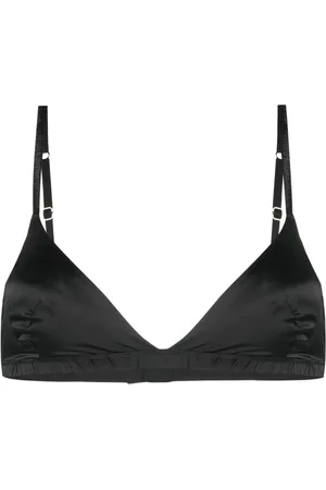 MAISON CLOSE Soutien-gorge en soie à bonnets triangles