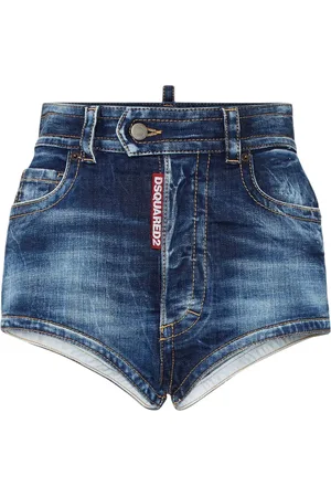 Dsquared2 Short en jean à effet délavé