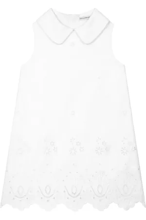 Dolce & Gabbana Robe en broderie anglaise à détails de volants