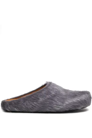 Marni Mules Fussbett en cuir de veau façon poulain