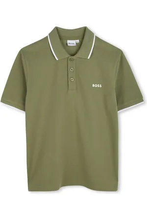 HUGO BOSS Polo en coton à logo imprimé