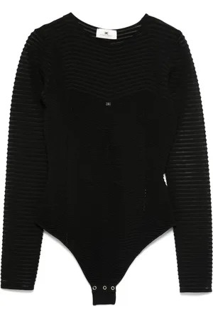 Elisabetta Franchi Body à motif de chevrons
