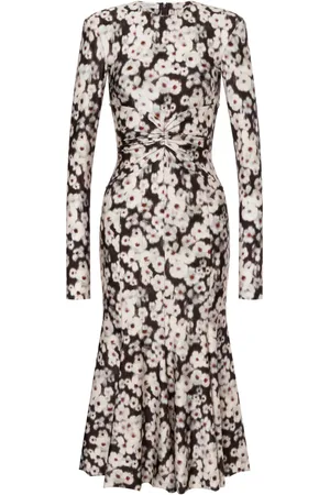 Serafini Robe à fleurs imprimées