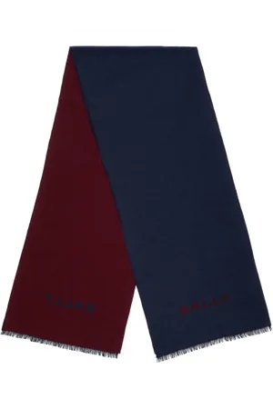 Bally écharpe en laine à logo intarsia
