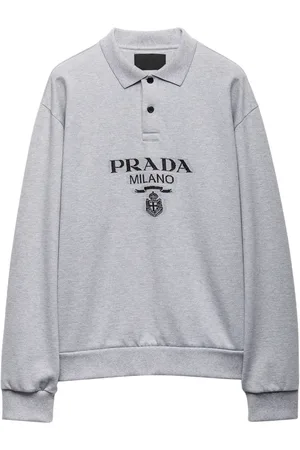 Prada Polo à logo en jacquard