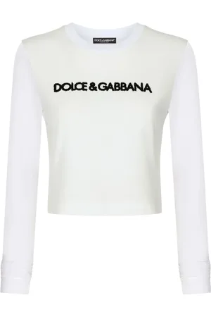 Dolce & Gabbana T-shirt longues manches à logo imprimé