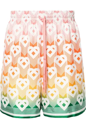 Casablanca Short Gradient Heart en soie