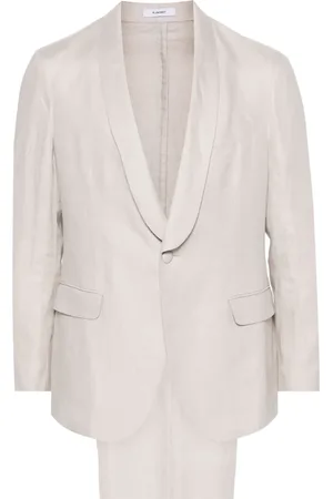 Boglioli Costume en lin à veste à simple boutonnage