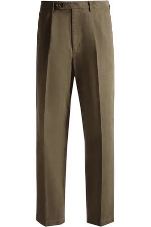 Bally Pantalon chino en laine à design plissé