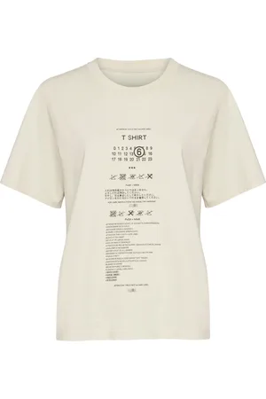 Maison Margiela T-shirt en coton à imprimé Care Label