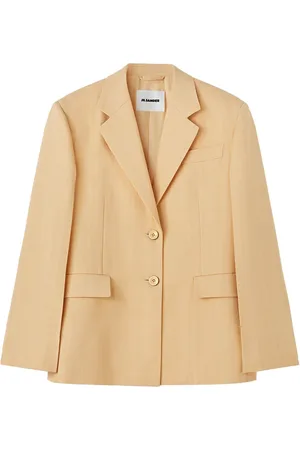 Jil Sander Blazer en crêpe à simple boutonnage