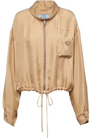 Prada Veste en jean à plaque logo