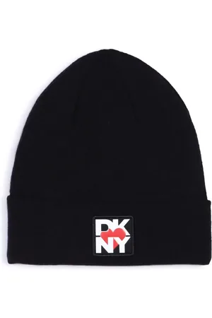 DKNY Bonnet en maille à patch logo
