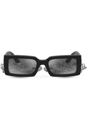 Dolce & Gabbana Lunettes de soleil Zebra à monture rectangulaire