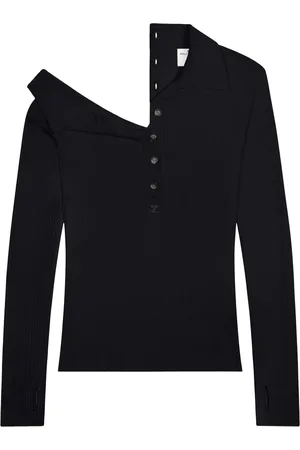 Courrèges Polo à boutons décoratifs