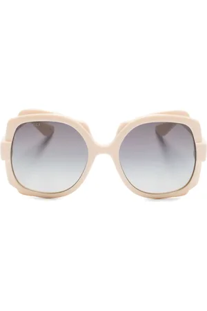 Gucci Lunettes de soleil carrées à effet écailles de tortue