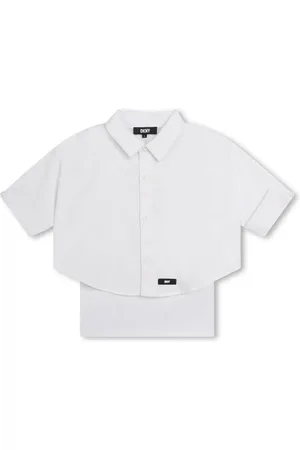 DKNY Chemise en coton à design superposé