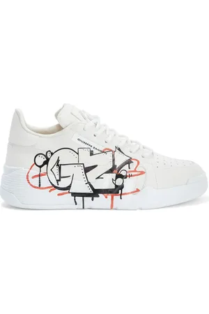 Giuseppe Zanotti Baskets Talon à imprimé graffiti